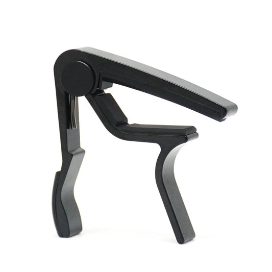 Single-Handed Guitar Capo for Acoustic and Electric Guitars - Black Capos