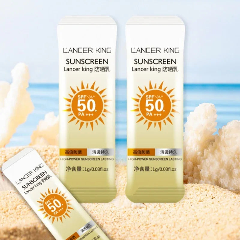 18g Face Sunscreen SPF 50+: Oil Control Cream for UV Protection - Moisturizing, Whitening, Anti-Aging Face Care