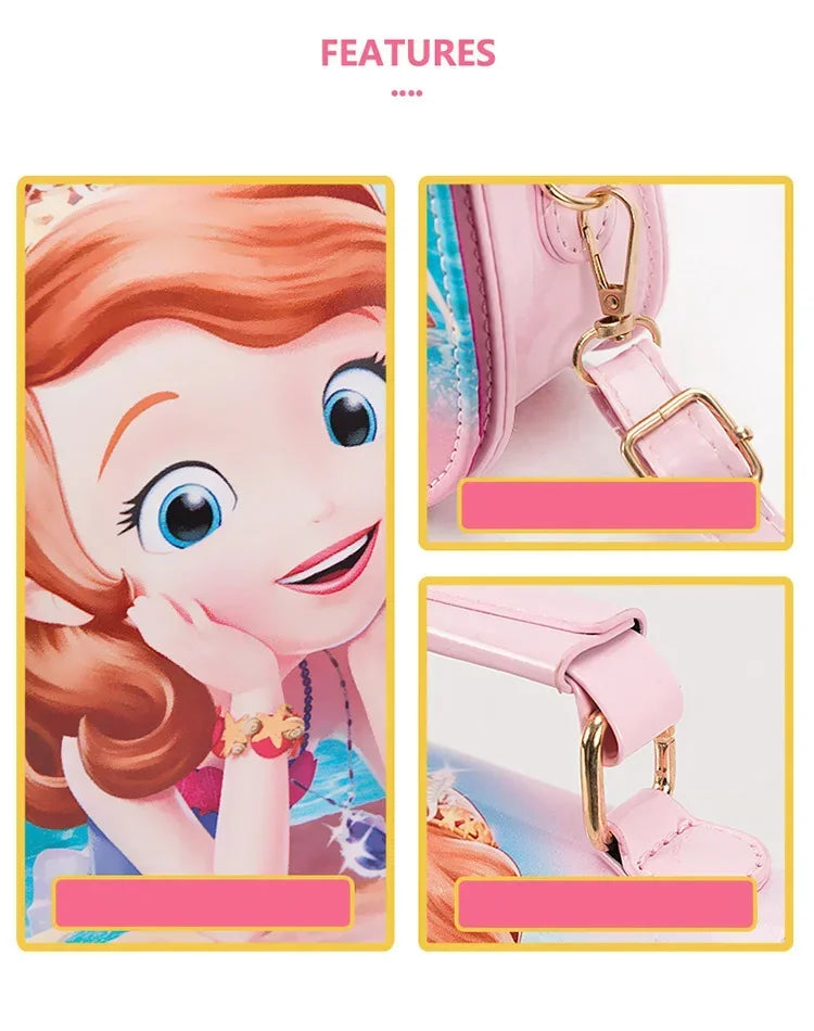 Disney Frozen 2 Elsa Anna Princess Shoulder Bag - Children's Toys Handbag for Girls, Sofia Princess Baby Fashion Shopping Bag Gift