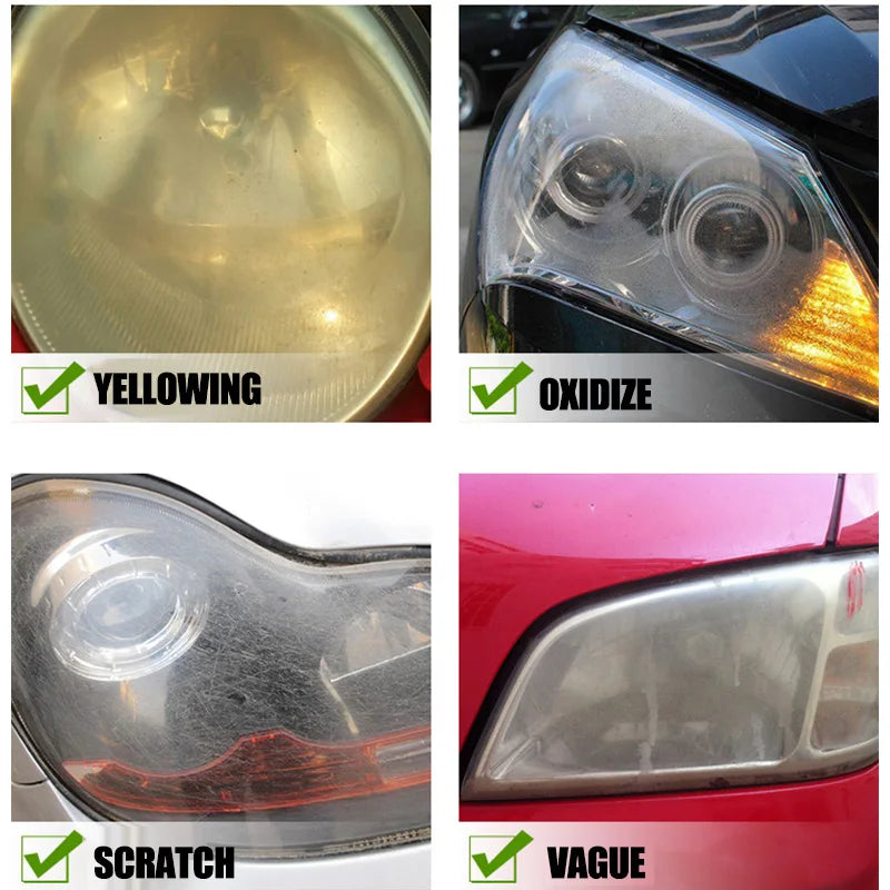 Car Headlight Polishing Agent: Scratch Remover Repair Fluid - Renewal Polish and Maintenance Kit for Auto Accessories