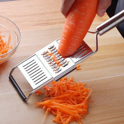 Stainless Steel Shredder Cutter Grater | Portable Manual Vegetable Slicer | Easy-to-Clean Multi-Purpose Kitchen Tool