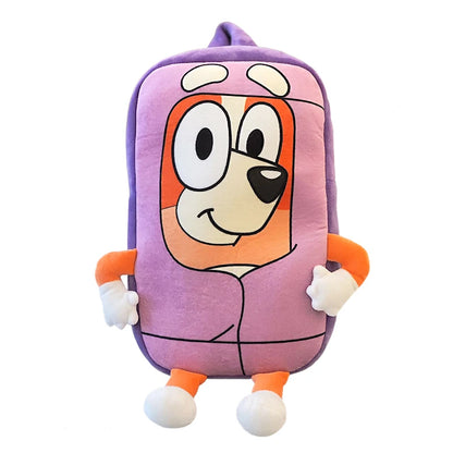 Bluey Cartoon Plush Backpack - Bingo Anime Figure Schoolbag for Kindergarten, Picnic, Travel & Snack Bag, Children's Gift