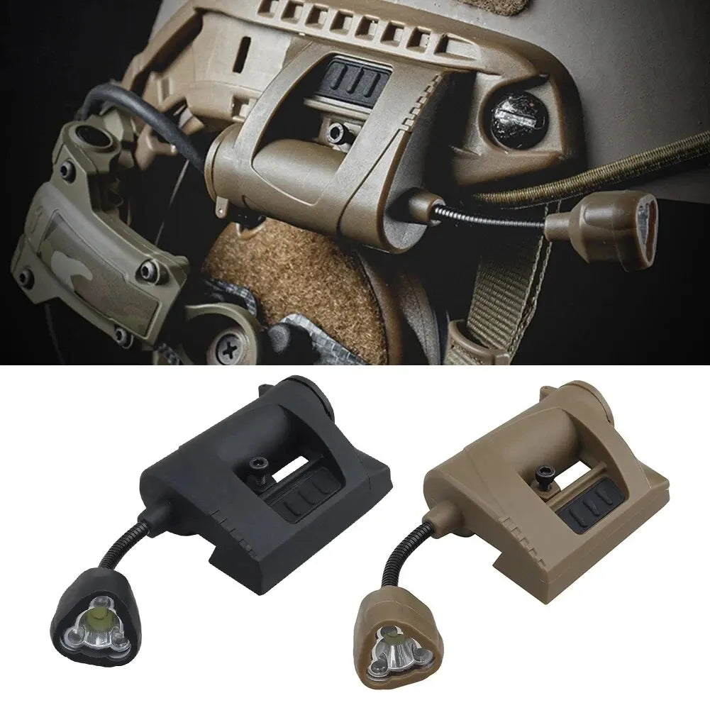 Tactical Helmet Light with 3 LED Modes - Outdoor Night Lighting for Hunting, Military, Cycling, and Fishing