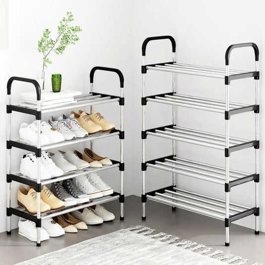 Simple Multi-Layer Shoe Rack – Dustproof Household Doorstep Shoe Cabinet – Space-Saving Storage for Living Room – Easy Assembly