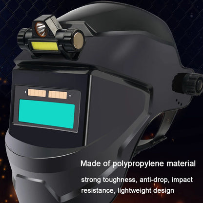 Automatic Variable Light Welding Mask | Large View Auto Darkening Facemask for Arc Welding, Grinding, Cutting