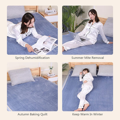 220V Electric Heating Blanket - Intelligent Thermostat Control, Thick Security Warmth, Body-Warming Electric Mattress