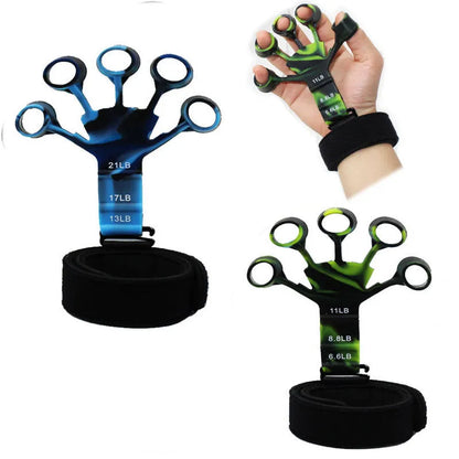 Finger Gripper Exerciser: Guitar Finger Exerciser with 6 Resistant Levels - Hand Strengthener & Recovery Physical Tool for Patients