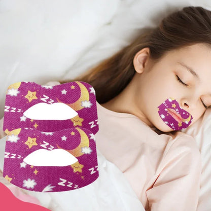 30-Piece Anti-Snoring Sticker Set: Sleep Aid for Children & Adults - Lip and Nose Breathing Improvement Patches | Orthosis Tape