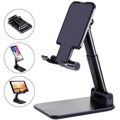 Adjustable Desktop Phone Holder Stand: Universal Desk Tablet Holder for iPhone, iPad, Xiaomi - Convenient Table Cell Phone Stand