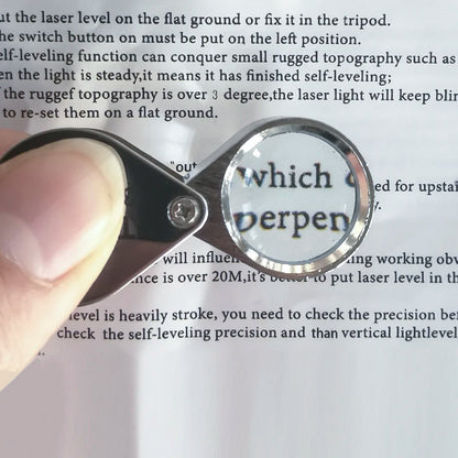 10x20x 30x Jewelry Magnifying Glass Pocket Folding Loupe | Mini Diamond Lupa Lens Triplet Eye Glass Tool | Reading Glasses