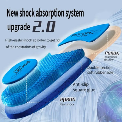 Sport Insoles for Men and Women – Breathable Arch Support with Shock Absorption | Outdoor Running Shoes Pad for Sneakers and Feet Care