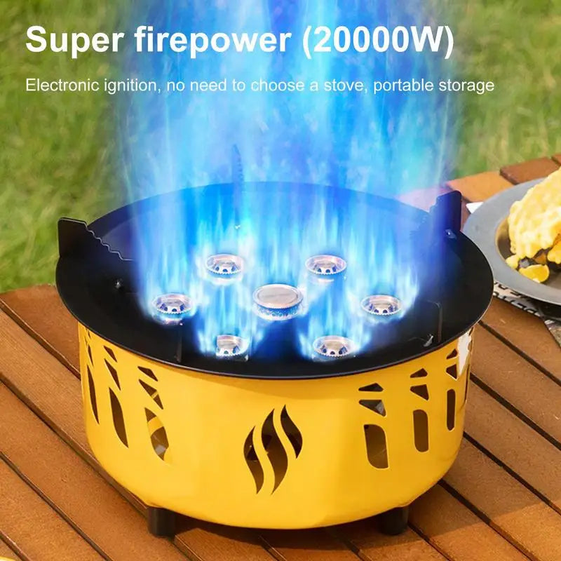 20000W Portable Camping Gas Burner | Strong Fire Power, Cassette Stove with Carrying Bag for Outdoor Activities