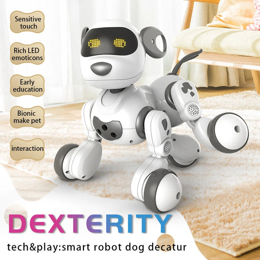 Funny RC Robot Dog – Electronic Stunt Dog with Voice Commands, Touch-Sense, Music and Songs for Boys and Girls, Model 6601