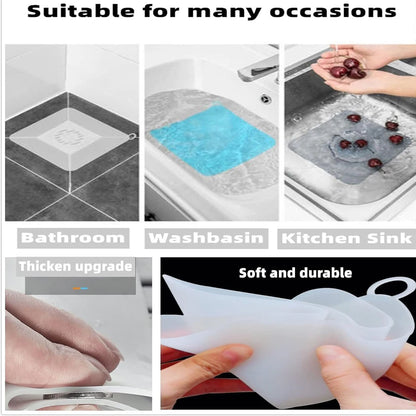 Effective Thick Silicone Floor Drain Deodorant Cover - Insect-Proof Seal for Bathroom & Household Sewer Pipes - Anti-Smell Sink Floor Cover Solution