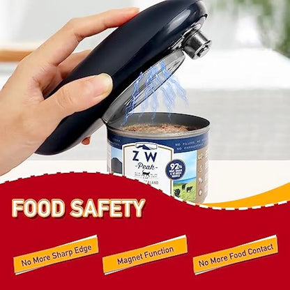 Automatic Electric Can Opener - Hands-Free, One-Touch Portable Kitchen Tool for Jar and Bottle Opening, Convenient Opener Gadget