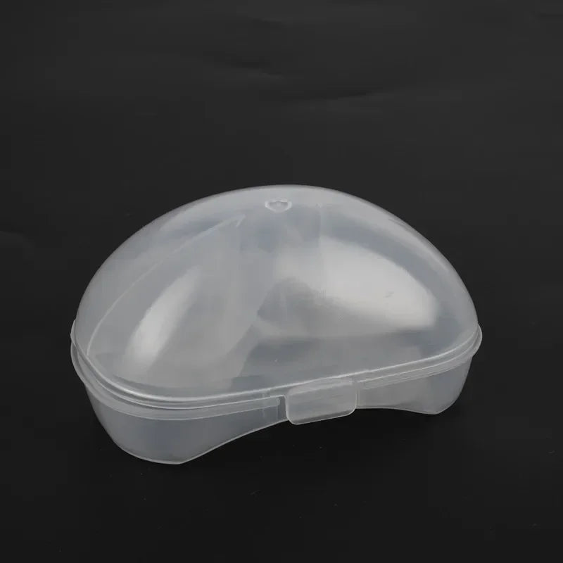 2Pcs Silicone Nipple Protectors: Breastfeeding Shields for Mothers - Protection Cover with Clear Carrying Case