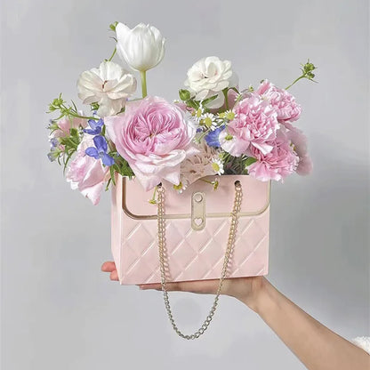 4PCS Portable Flower Gift Bags: Ideal for Wedding, Valentine's Day, Birthday, and Christmas