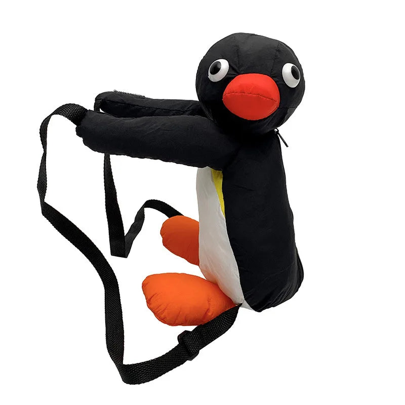Cute Cartoon Cuddle Penguin Backpack - Fashion Plush Doll Shoulder Bag for Children - Mini Knapsack