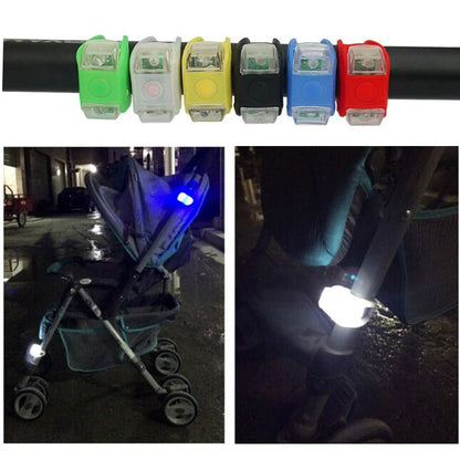 Waterproof Silicone Baby Stroller Night Alarm Light | Outdoor LED Flash Caution Lamp for Security & Safety | Remind and Warn on the Go