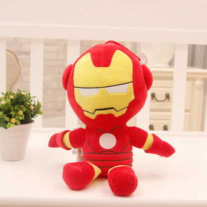 Spiderman and Marvel Avengers Plush Toys - Soft Stuffed Hero Dolls, Captain America & Iron Man, 27-32cm Christmas Gifts for Kids