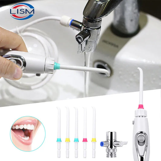 Dental SPA Faucet Tap Oral Irrigator - Water Flosser Toothbrush Irrigation Switch Jet - Family Teeth Cleaning Solution