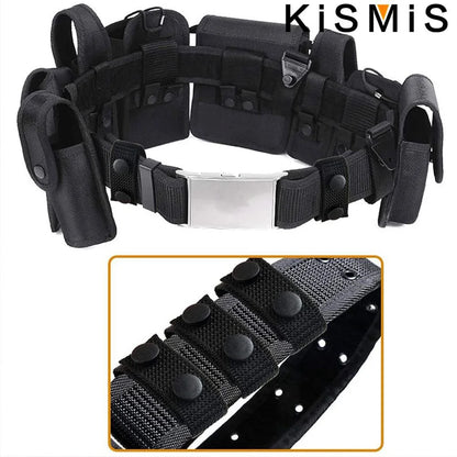 KISMIS Tactical Belt Set: 4Pcs Multipurpose Nylon Buckle with Double Snaps - Wide Belt Accessories for Outdoor Sports