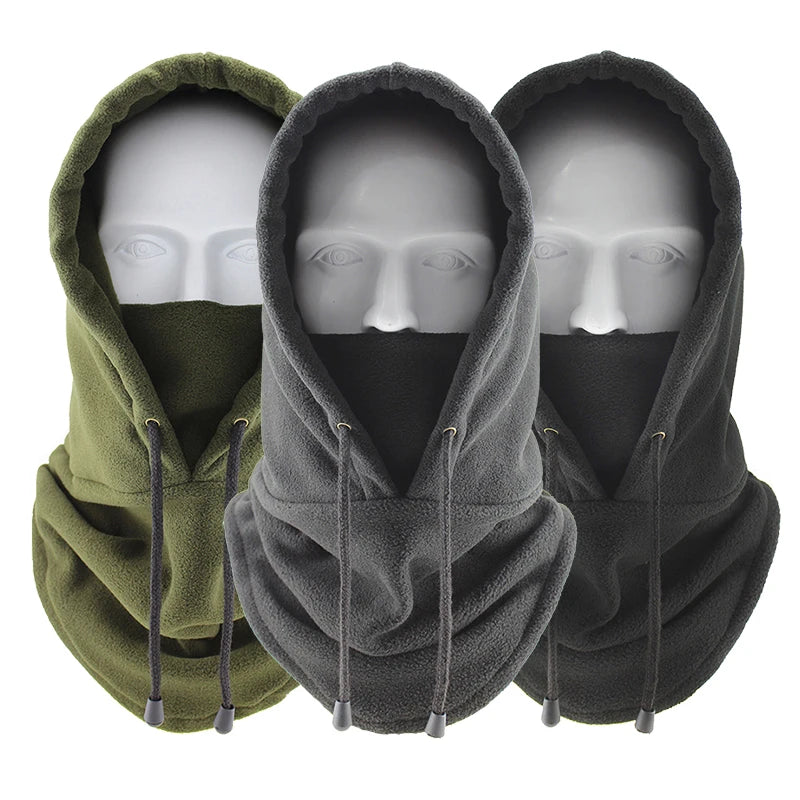 Warm Fleece Balaclava - Winter Face Mask and Neck Warmer for Men and Women, Windproof Thermal Hooded Cap