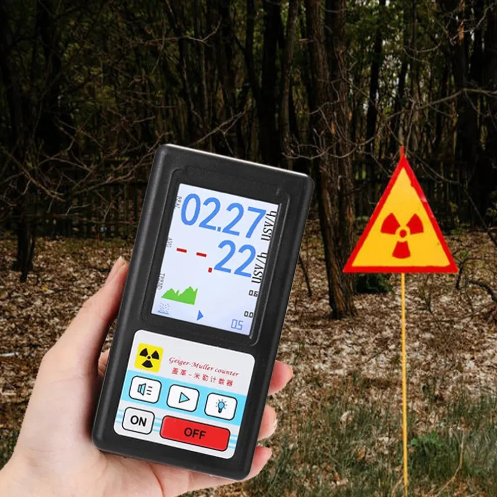 Stay Informed and Safe: BR-6 Geiger Counter Nuclear Radiation Detector - Personal Dosimeter with LCD Display - Detects X-ray, Beta, and Gamma Radiation - Essential Radioactive Tester and Marble Tool