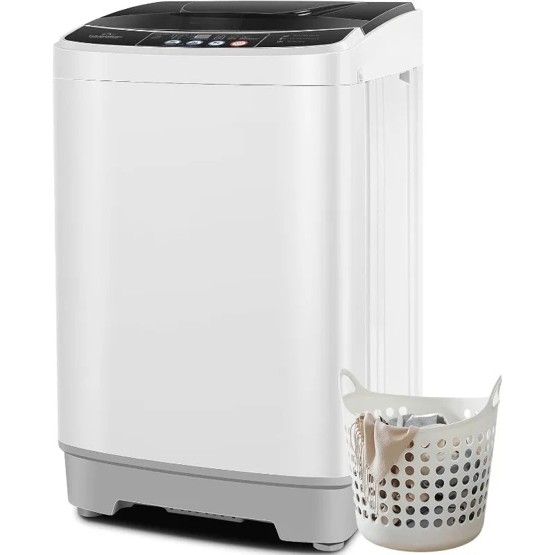 Portable 20lb Washing Machine with 10 Programs - 2.8 Cu.ft Large Capacity, Ideal for Apartments, Homes, Dorms, RVs