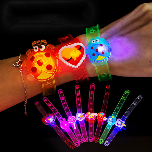 6PC LED Cartoon Light Up Watches - Fun Kids Birthday Party Favors & Wedding Guest Souvenirs