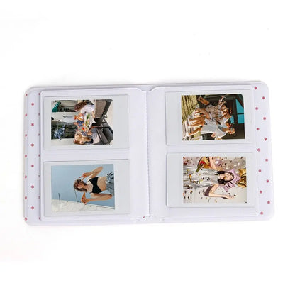 64 Pockets Instant Camera Photo Album - 3-Inch Pictures Storage Case for Fujifilm Instax Mini 12/11/9, Stamps Tickets Cards