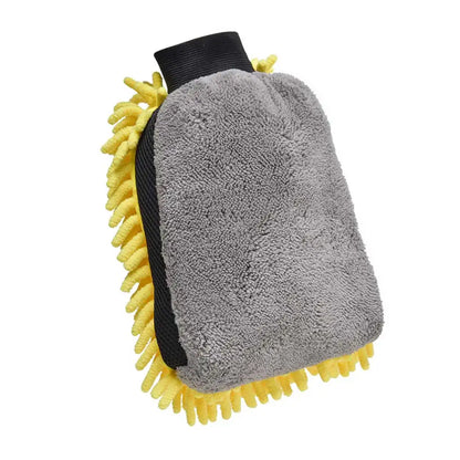 Soft Coral Car Wash Glove - Anti-scratch Mitt for Multifunctional Car Washing, Thick Cleaning, Wax Detailing Brush