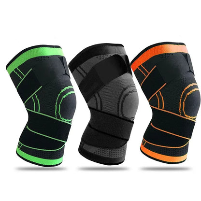 Adjustable Knee Compression Sleeve for Running, Working Out, and Sports - Wear All Day Comfortably