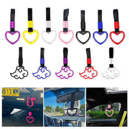 JDM Train Bus Handle Hand Strap: Tsurikawa Ring Heart Styling Drift Charm Strap - Drift Auto Accessories Car Strap (1pcs)