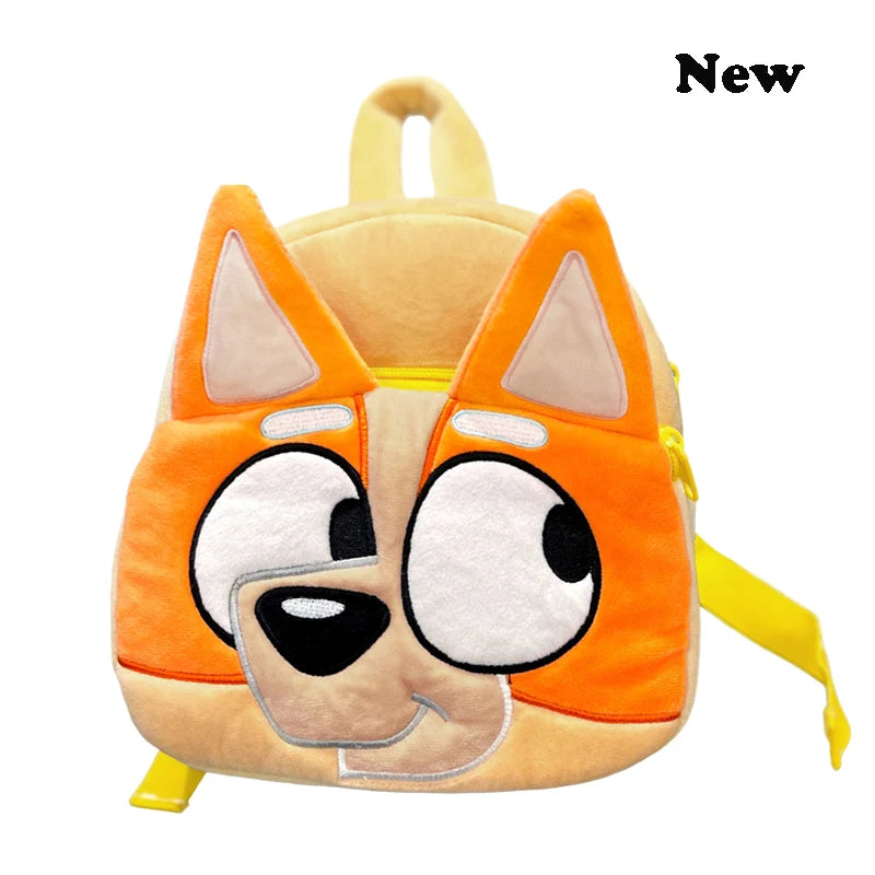 Bluey Cartoon Plush Backpack - Bingo Anime Figure Schoolbag for Kindergarten, Picnic, Travel & Snack Bag, Children's Gift