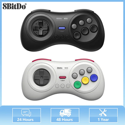 8BitDo M30 Bluetooth Gamepad - Compatible with Nintendo Switch/Switch OLED, Windows 10/11, Android, Raspberry Pi Controller