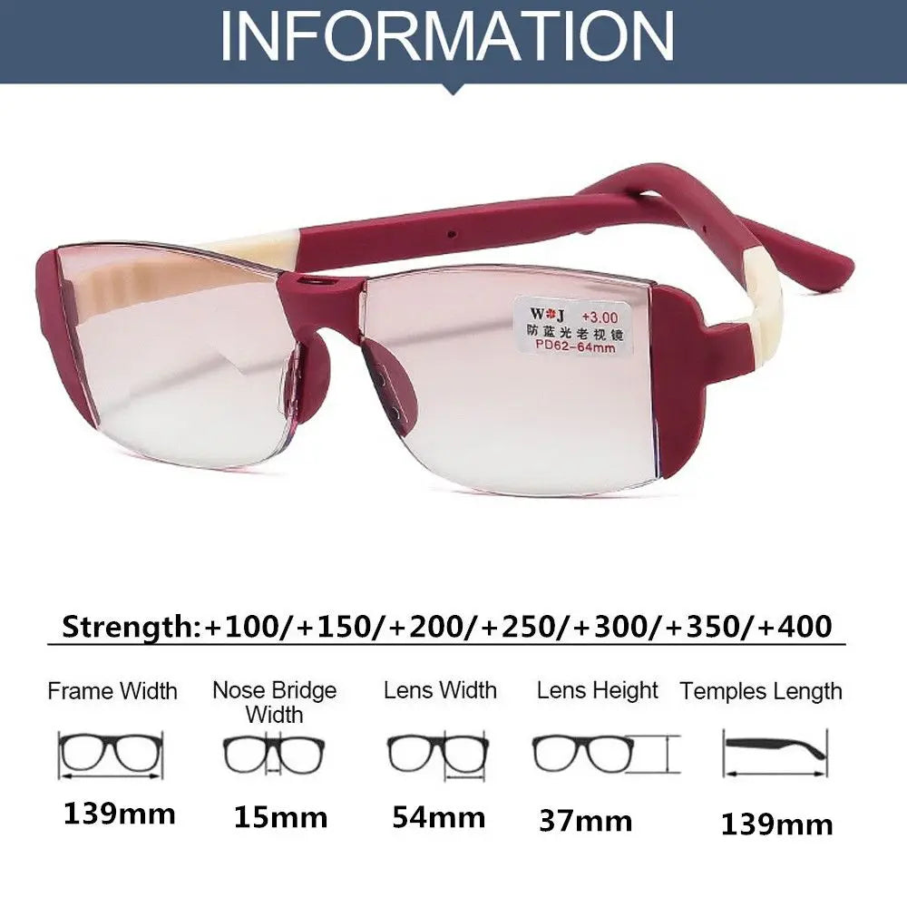 Elegant Eye Protection: Fashion Anti-Blue Light Reading Glasses - Ultra-Light Comfort for Men and Women, Unisex Eyeglasses