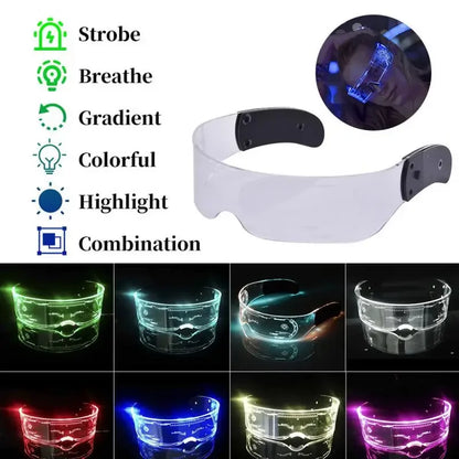 Upgraded Seven Color LED Luminous Glasses for Parties, Bars, Music Festivals, Christmas & Sci-Fi Events