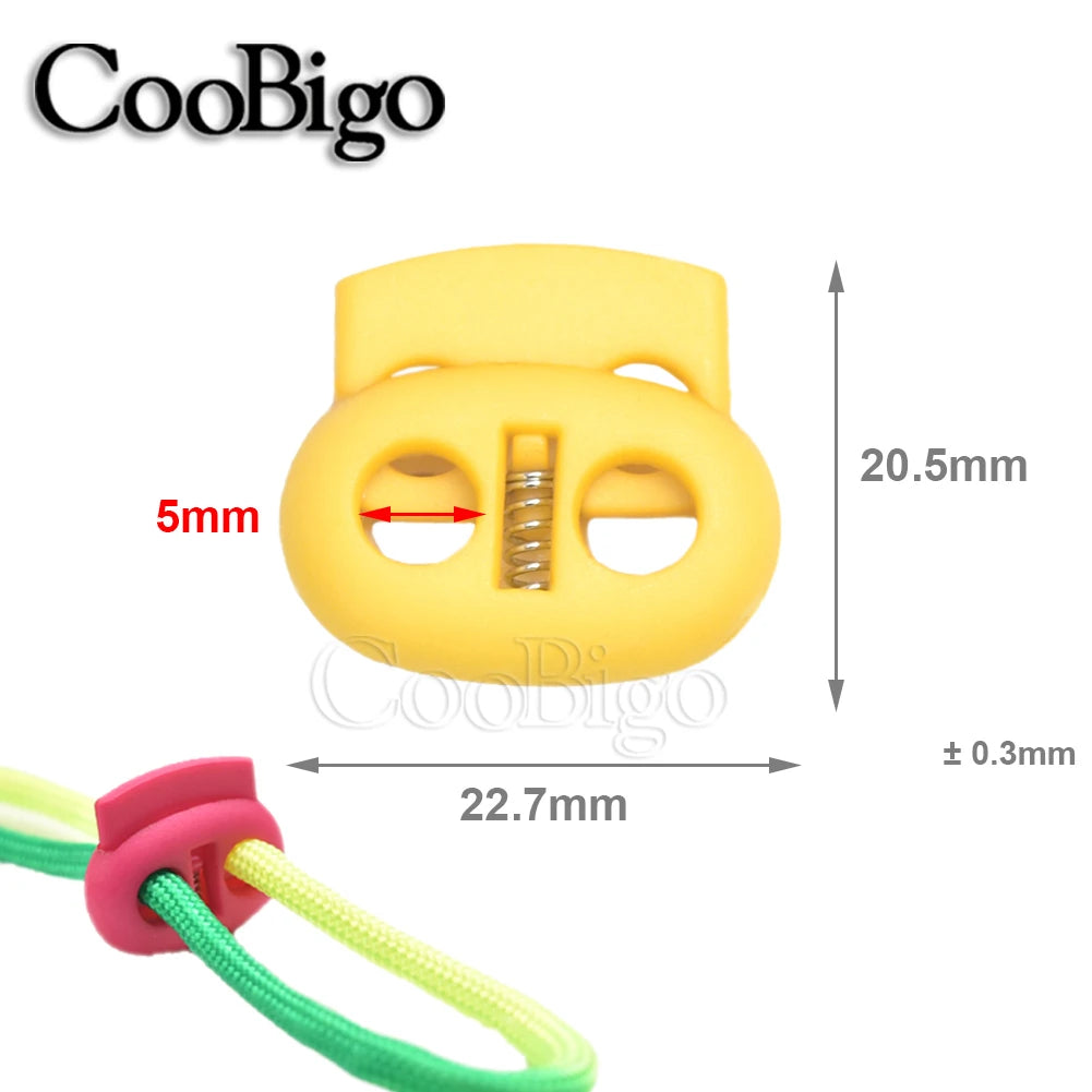 12pcs Plastic Cord Lock Stopper: Toggle Clip Retainer for Drawstring, Elastic, Lanyard, Paracord, Rope - Garment Bag Accessories