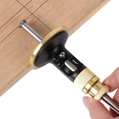 European Style Blade Scribing Tool - High Precision Woodworking Scriber for Carpentry, Parallel Line Marking Gauge