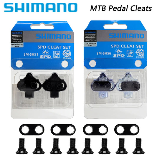 SHIMANO SH51 SH56 Bike Cleats: Single Release MTB Cleats System Compatible with M520, M515, M505, A520, M424, M545, M540 Pedals