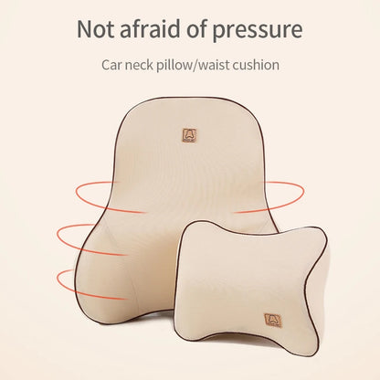 Memory Foam Car Lumbar Support Pillow: Soft Neck Cushion for Comfortable Driving