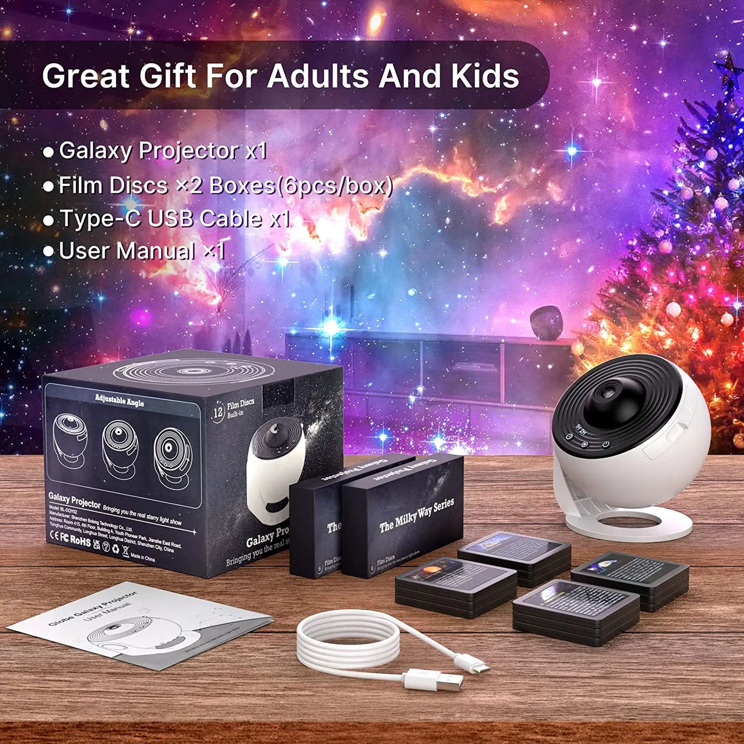 13 in 1 Star Projector – Planetarium Galaxy Projector for Bedroom, Aurora Night Light for Kids and Adults