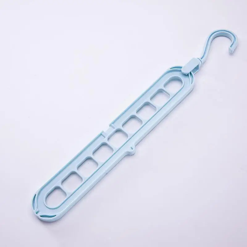 Multifunction Plastic Clothes Hanger Rack - Multi-Port Circle Design for Scarf and Clothes Drying, Storage Rack