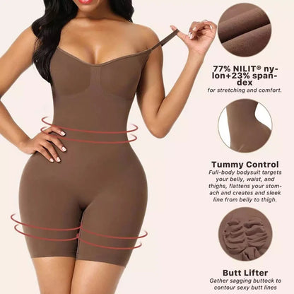 Seamless Women's Bodysuit: Push Up Corset Waist Trainer Trimmer Butt Lifter Body Shaper - Slimming Shapewear with Tummy Control