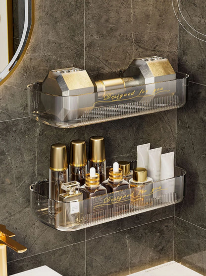 Light Luxury Acrylic Storage Rack - Toilet Washstand and Cosmetic Storage Box for Bathroom Organization