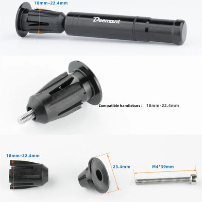 Deemount Bicycle Tubeless Tyre Repair Tool Set - Glue-Free Mountain Bike Puncture Repair Kit with Bar-End Hidden Drill