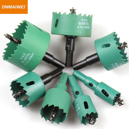 1 Pc 16-200mm Bimetal Wood Hole Saw Drill Bit - HSS Steel M42 Core Hole Saw for Downlight Plasterboard Opening