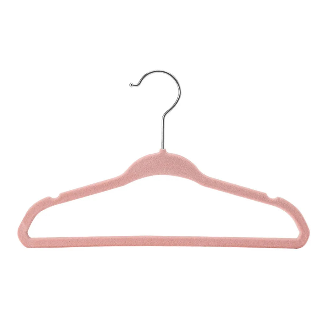 10/20/30Pcs Baby Non-Slip Velvet Hangers - Space-Saving with 360° Swivel Hook, Flocked Felt for Kids Clothes Drying Rack Organizer