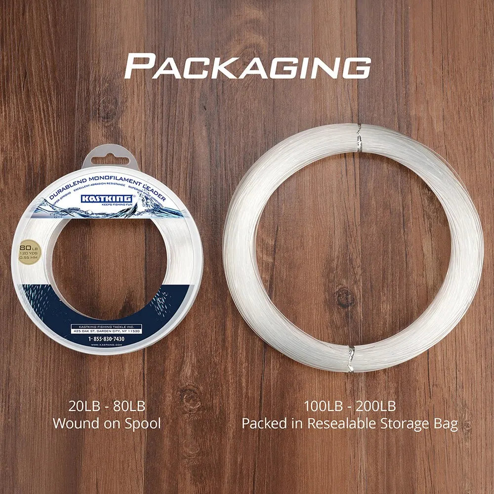 KastKing Nylon Fishing Line: 20-200LB, 110M Length, 0.40-1.40mm Diameter - Super Strong Monofilament Line for Boat Fishing